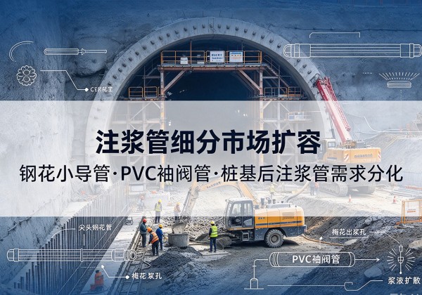 垦利注浆管细分市场扩容，隧道钢花小导管、PVC 袖阀管、桩基后注浆管需求分化